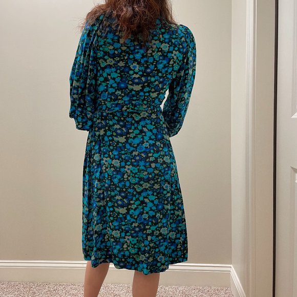 Floral Silk Blend Wrap Dress from GANNI - Picture 4 of 13